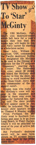 Oregon Journal newspaper clipping